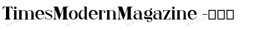 TimesModernMagazine 字体转换